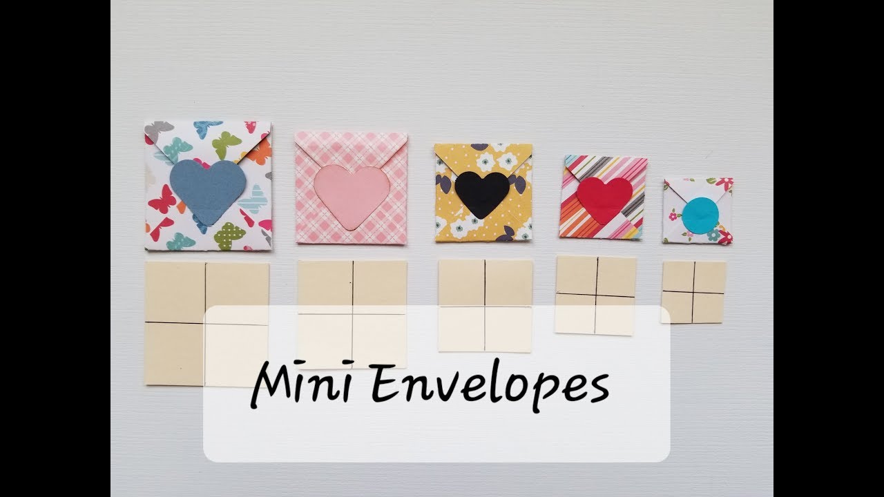 Mini Envelopes Without Punch Board: Square