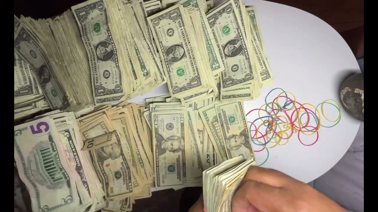 Sorting money fast (real money) ASMR