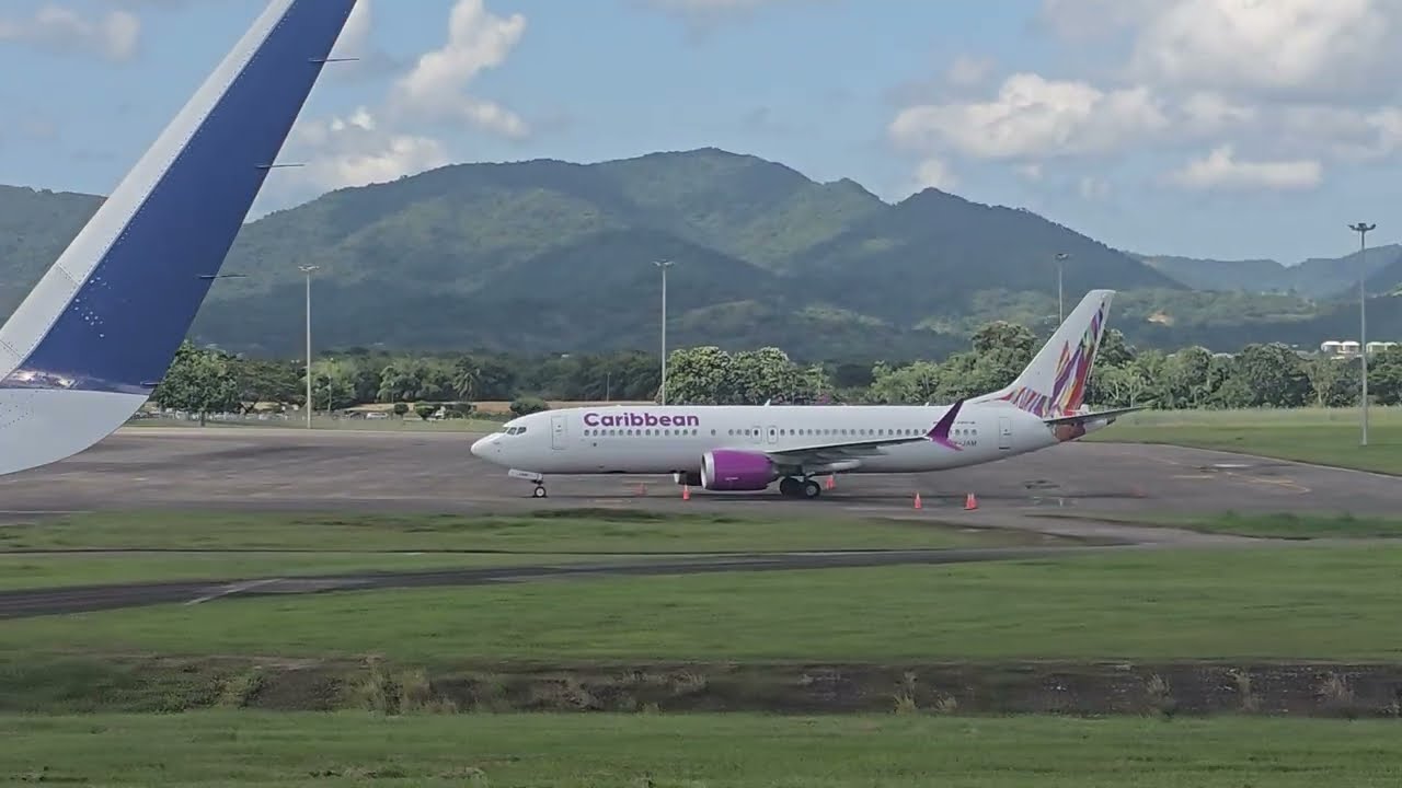 Landing in Port of Spain, Trinidad