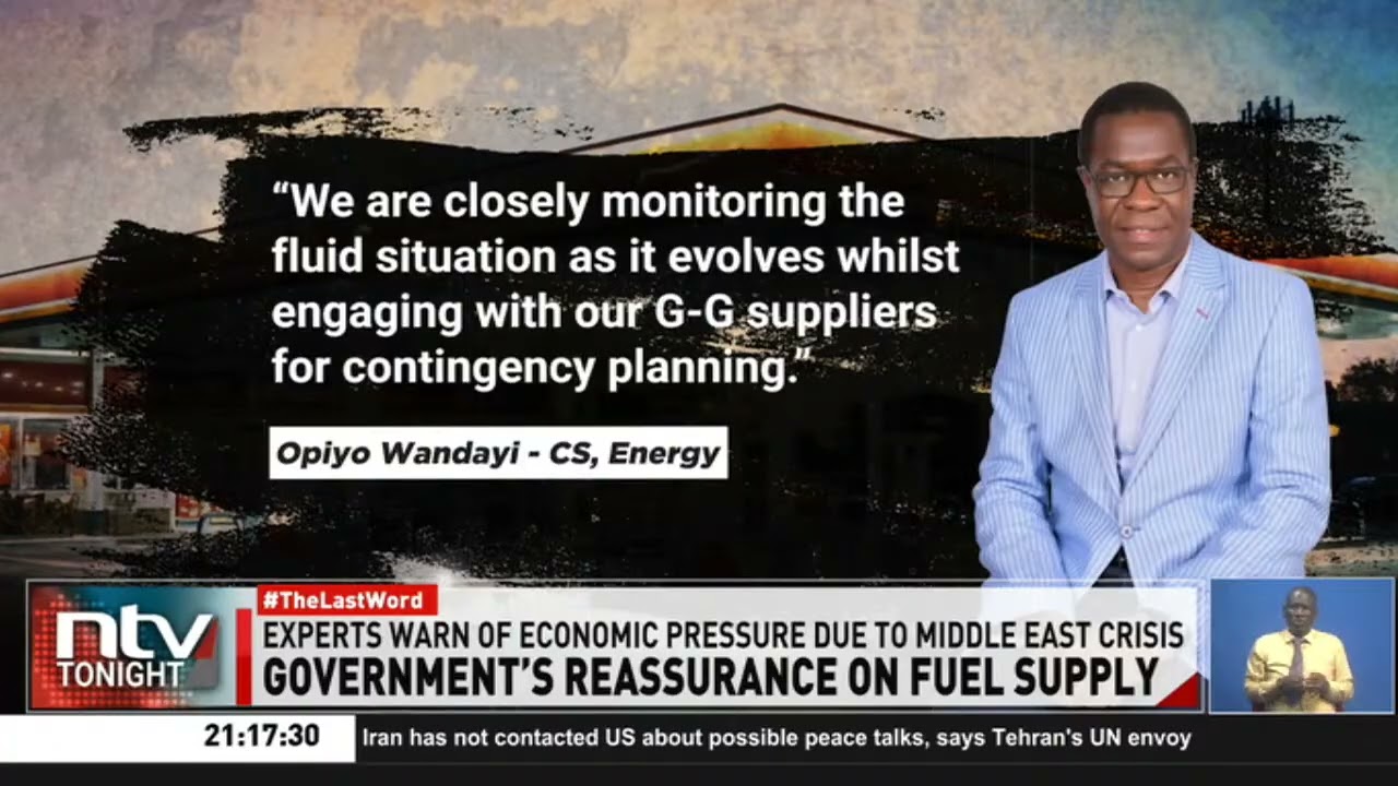CS Opiyo Wandayi assures G-to-G fuel supplies unaffected by Middle East conflict