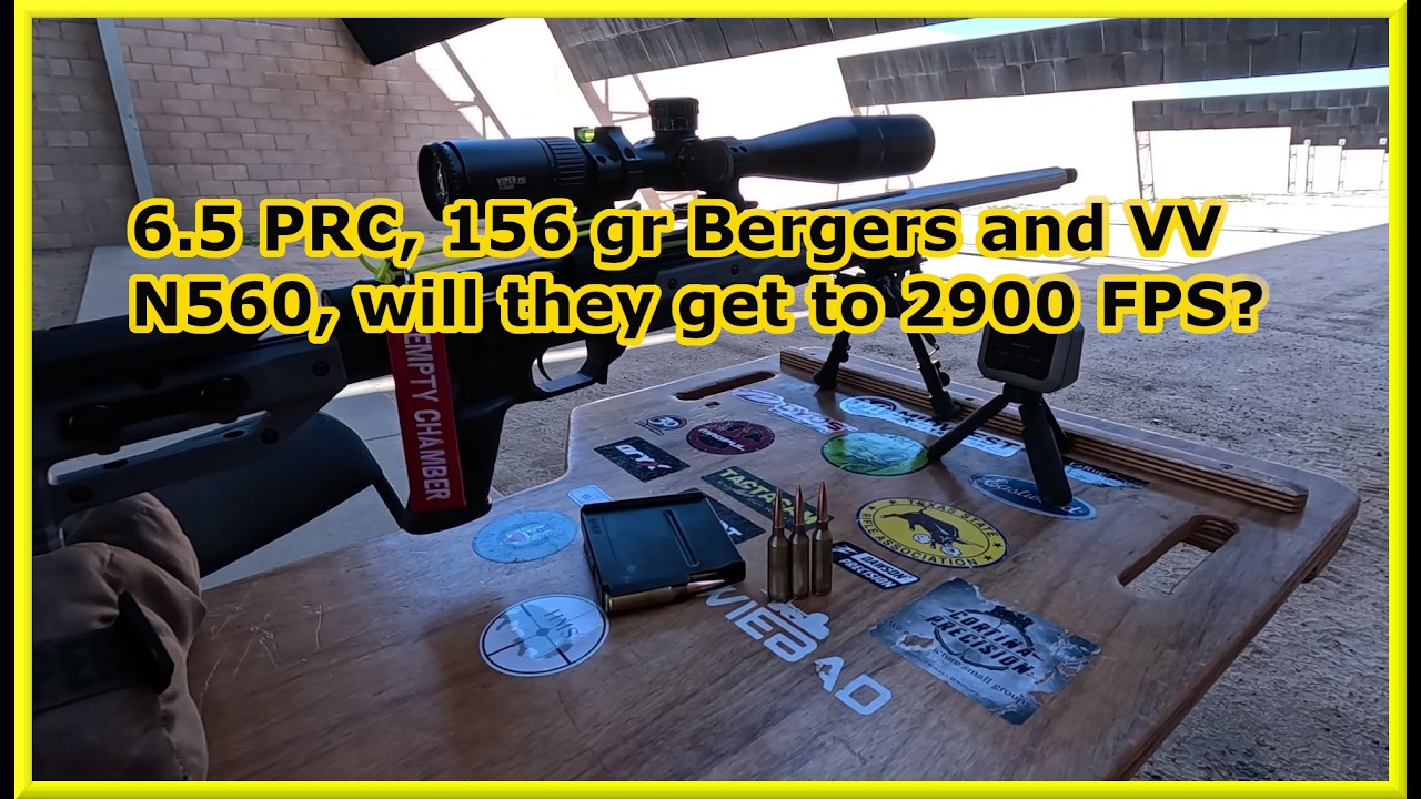 Тестирование патронов Berger 156 гран и VV N560 в новом стволе Outlier.