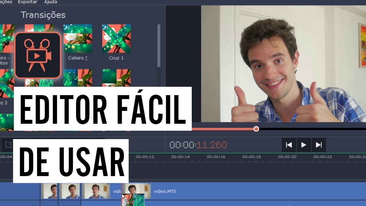 Editor de vídeo FÁCIL e poderoso (movavi video editor plus)