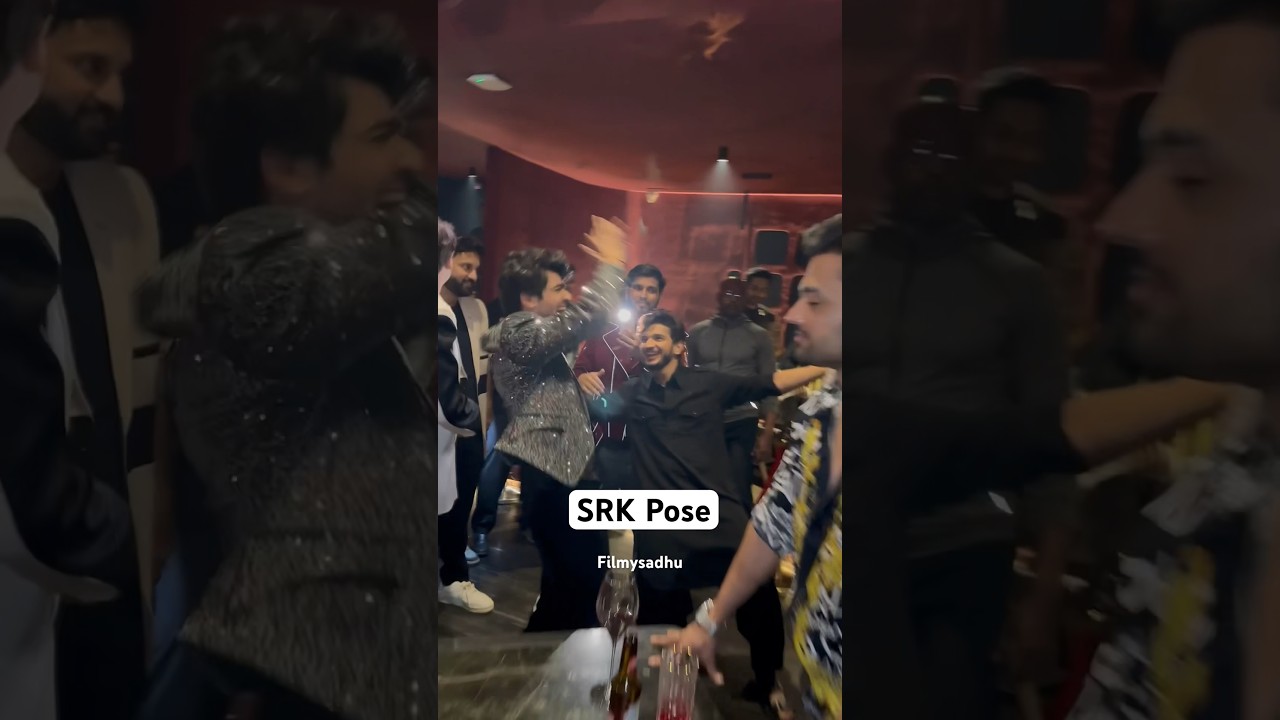 Munawar and Abhishek doing SRK Pose at Bigg Boss Success Party #bollywood #trending #filmysadhu￼
