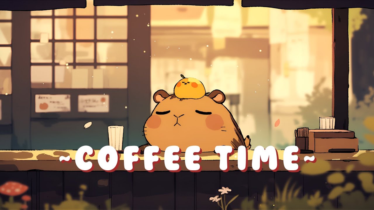 [1 Hour] Capybara Lofi Radio | Peaceful Music for Your Soul 🌸 ☕
