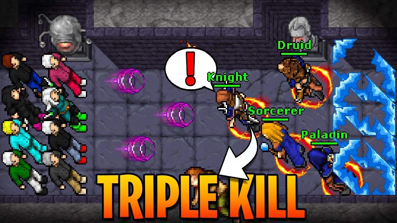 Triple Kill nos Megazord da Guild Dominante de Ferobra no Tibia 🔥