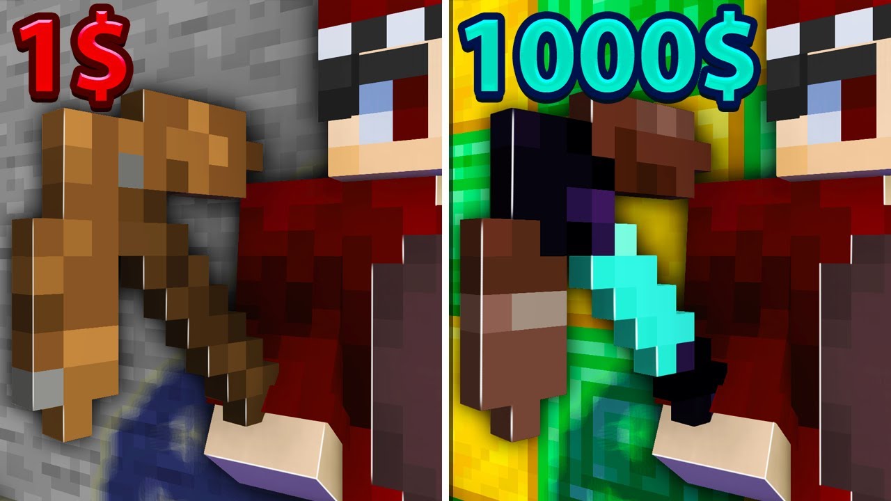 ماين كرافت مستويات البكاكس من 1$ الى 100000$ 🔥 | بكاكس مئة ألف ! 😱
