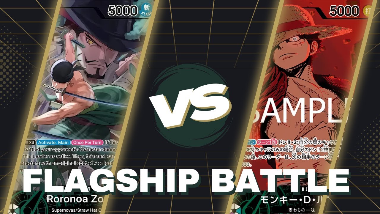 [OP12] EB02 Luffy vs OP12 Zoro | Flagship Battle | One Piece Trading Card Game