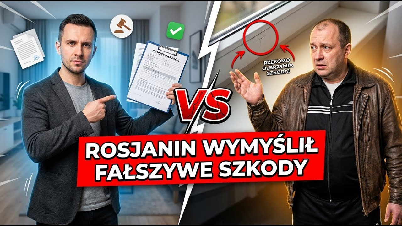 Rosyjski właściciel wymyślił uszkodzenia żeby ukraść moją kaucję. Przyszedłem z adwokatem - zapłacił