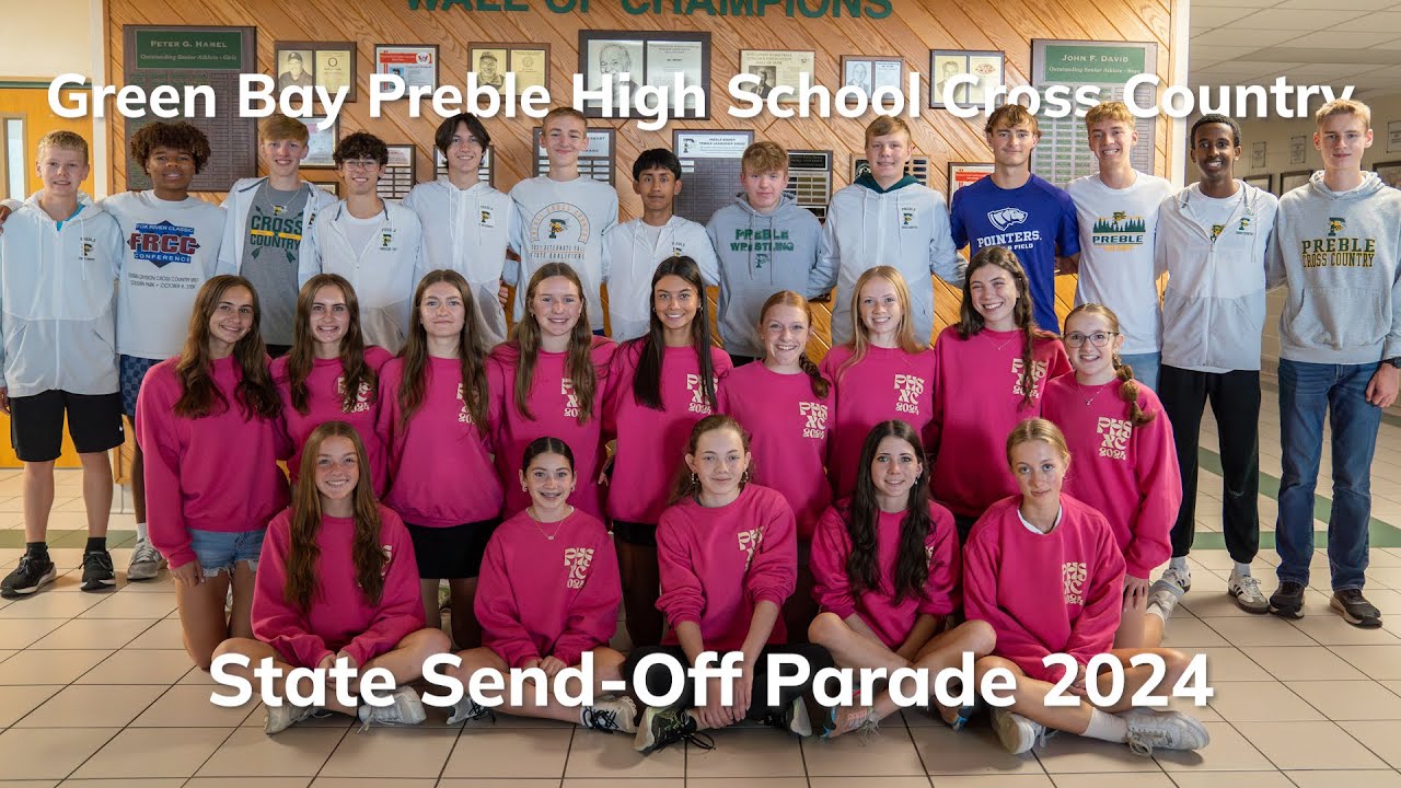 Green Bay Preble High School Cross Country State Send-Off Parade 2024