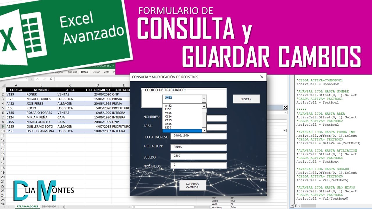 FORMULARIO de CONSULTA y MODIFICACIÓN DE REGISTROS [Cap 17] 💪