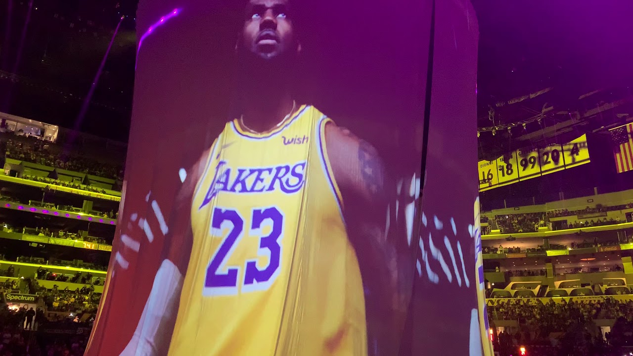 Anthony Davis First Lakers Home Game Intro - 2020 Championship Season