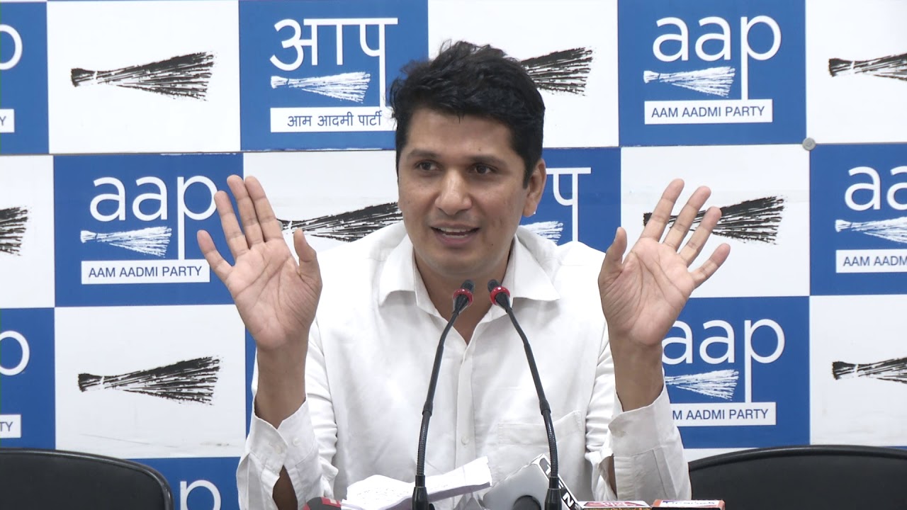 AAP Chief Spokesperson Saurabh Bhardawaj Briefs on the Cost of Advt Done by Shiela Dixit