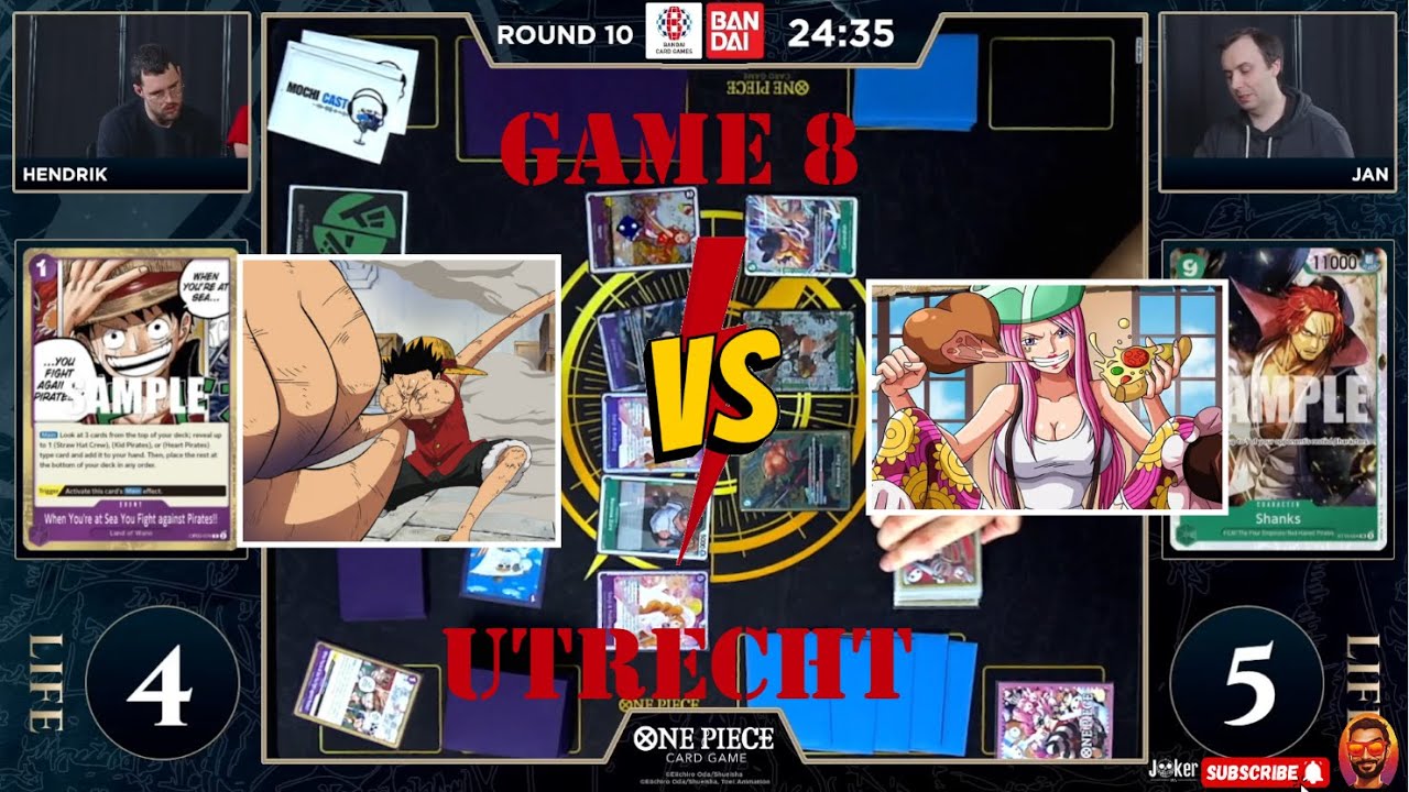 🔴One Piece Card Game Offline Regional Tournament - Utrecht GAME 8 G/P LUFFY vs G-BONNEY