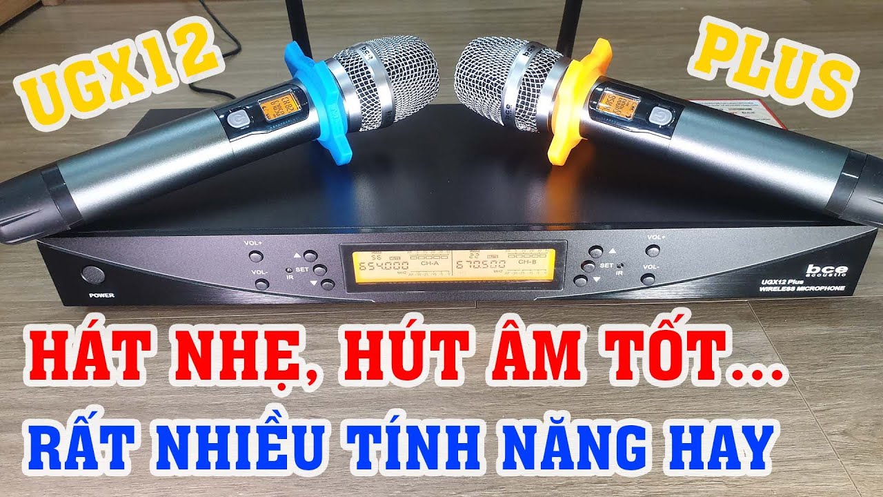 Thật bất ngờ, đây là Micro không dây BCE UGX12 hay UGX12 Plus vậy? - Mở hộp và HDSD  Mic UGX12  Plus