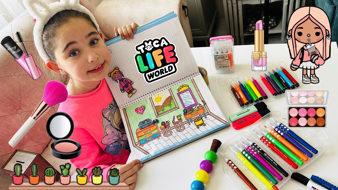 TOCA LİFE WORLD EVİ !! MAKYAJ VE BAKIM ODASI YAPTIK !! @RukiyeÇetinkaya @DilaKent