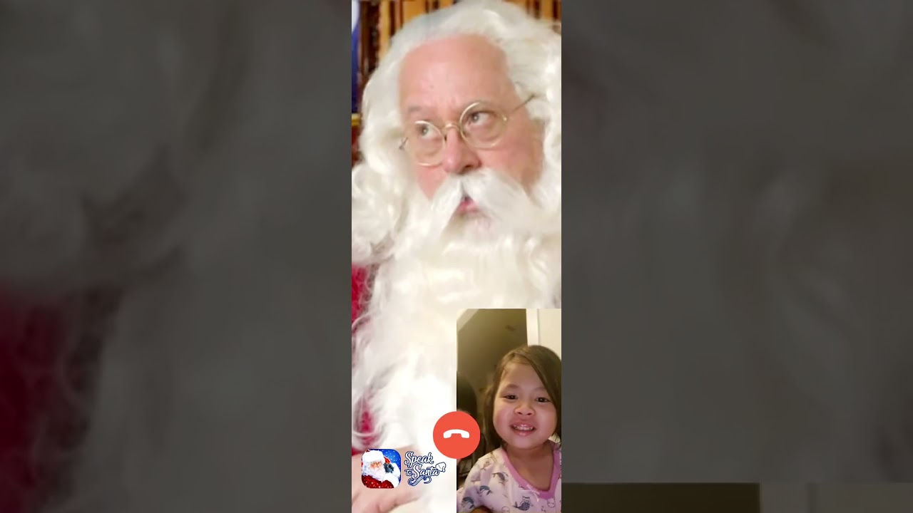Katie and Santa talk