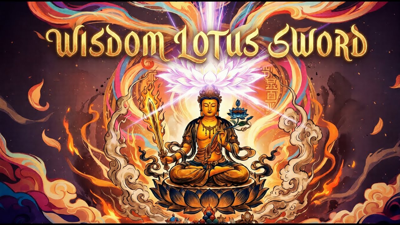 Wisdom Lotus Sword | Manjushri Mantra: Awakening Ultimate Wisdom & Intellect