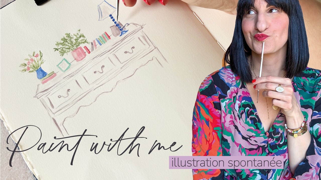 Peindre avec peu de couleurs : scène spontanée à l’aquarelle | Paint With Me