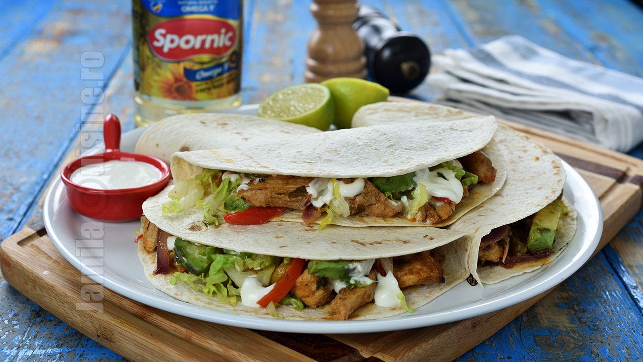 Fajitas de pui la cuptor | JamilaCuisine