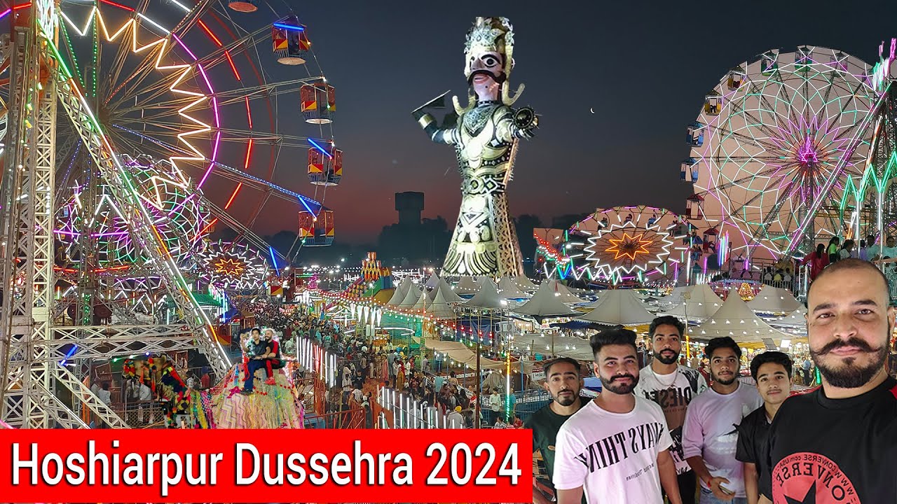 ਹੁਸ਼ਿਆਰਪੁਰ ਦੁਸਹਿਰਾ ਮੇਲਾ - Hoshiarpur Dussehra Mela 2024 |  Rawan Making Start | Dussehra Mela Crowds