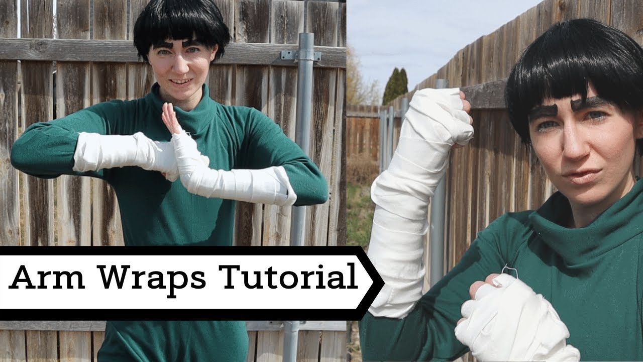DIY Cosplay Arm & Hand Wraps Tutorial -  Rock Lee (Naruto)