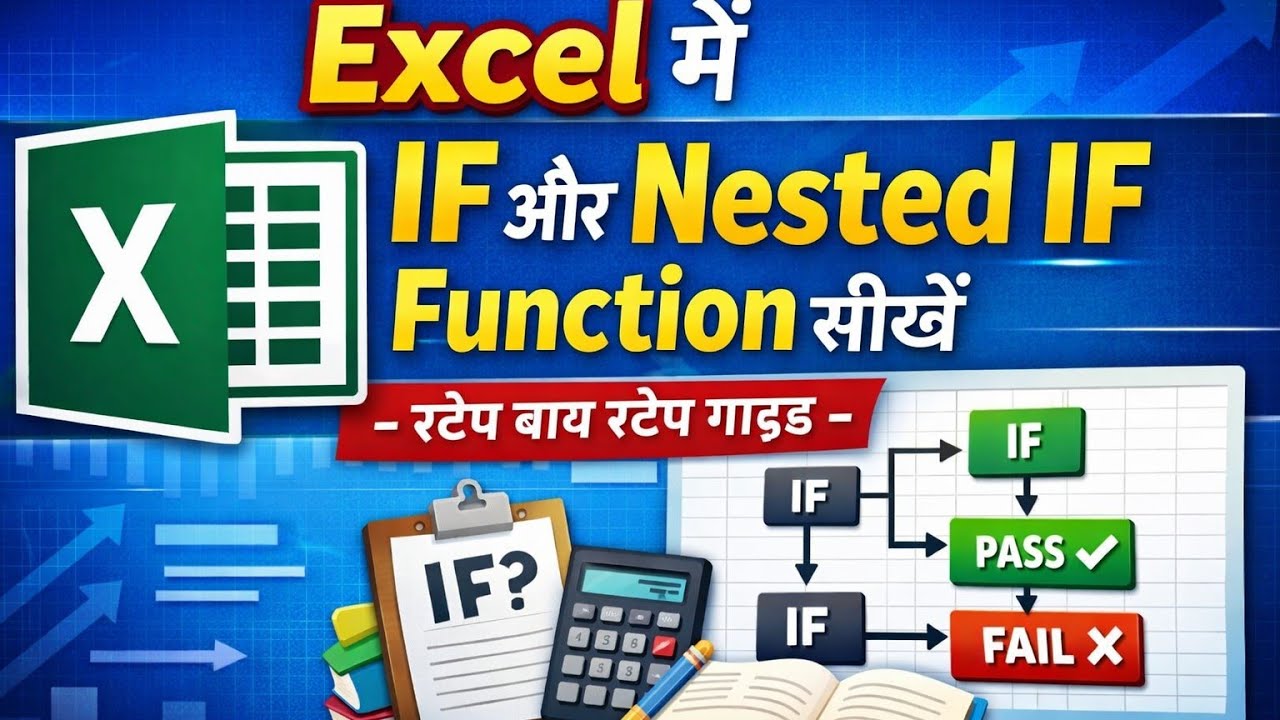 👉 Master IF in Excel! Nested IF Made Easy (Step-by-Step Guide)