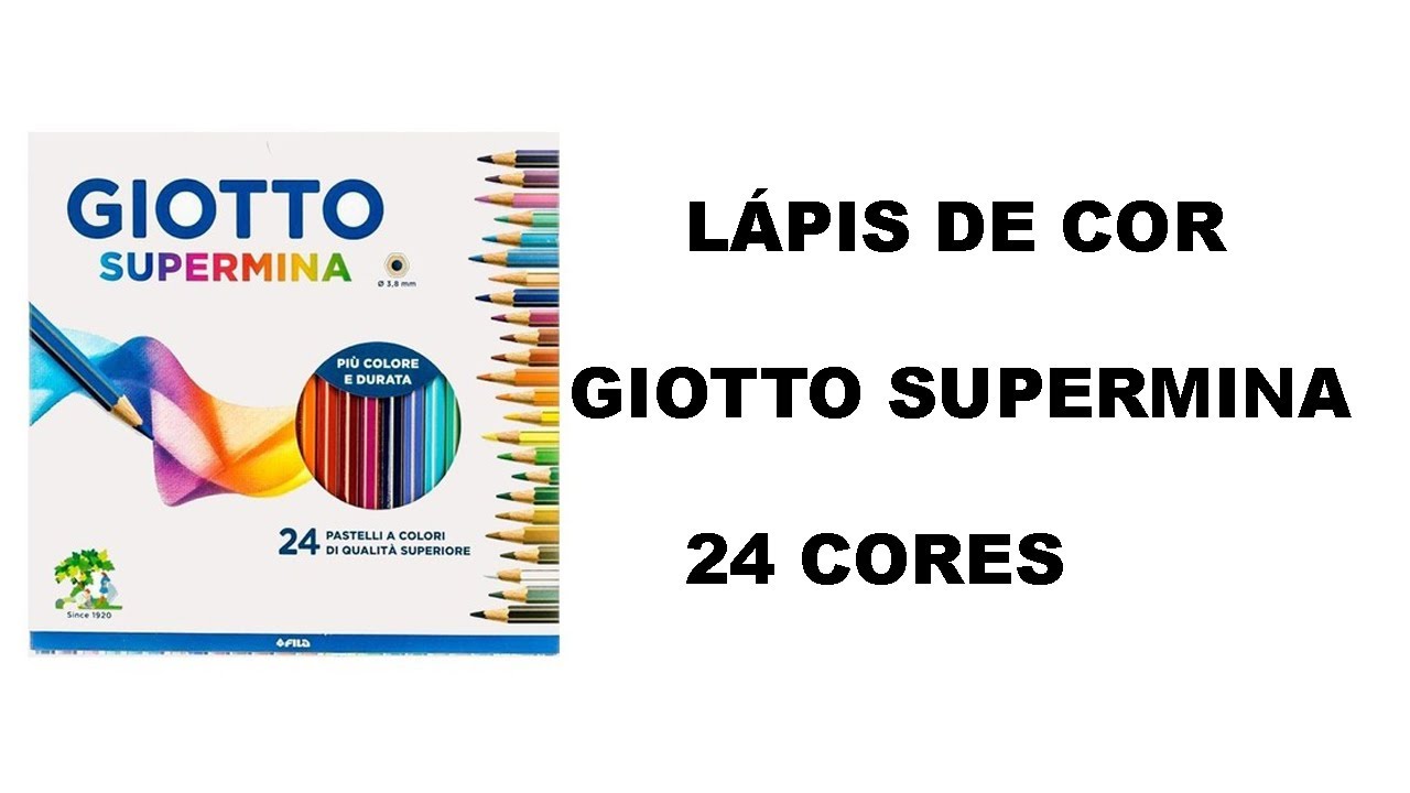 L&Aacute;PIS DE COR GIOTTO SUPERMINA - LAPICES DE COLORES GIOTTO SUPERMINA - GIOTTO COLORED PENCILS
