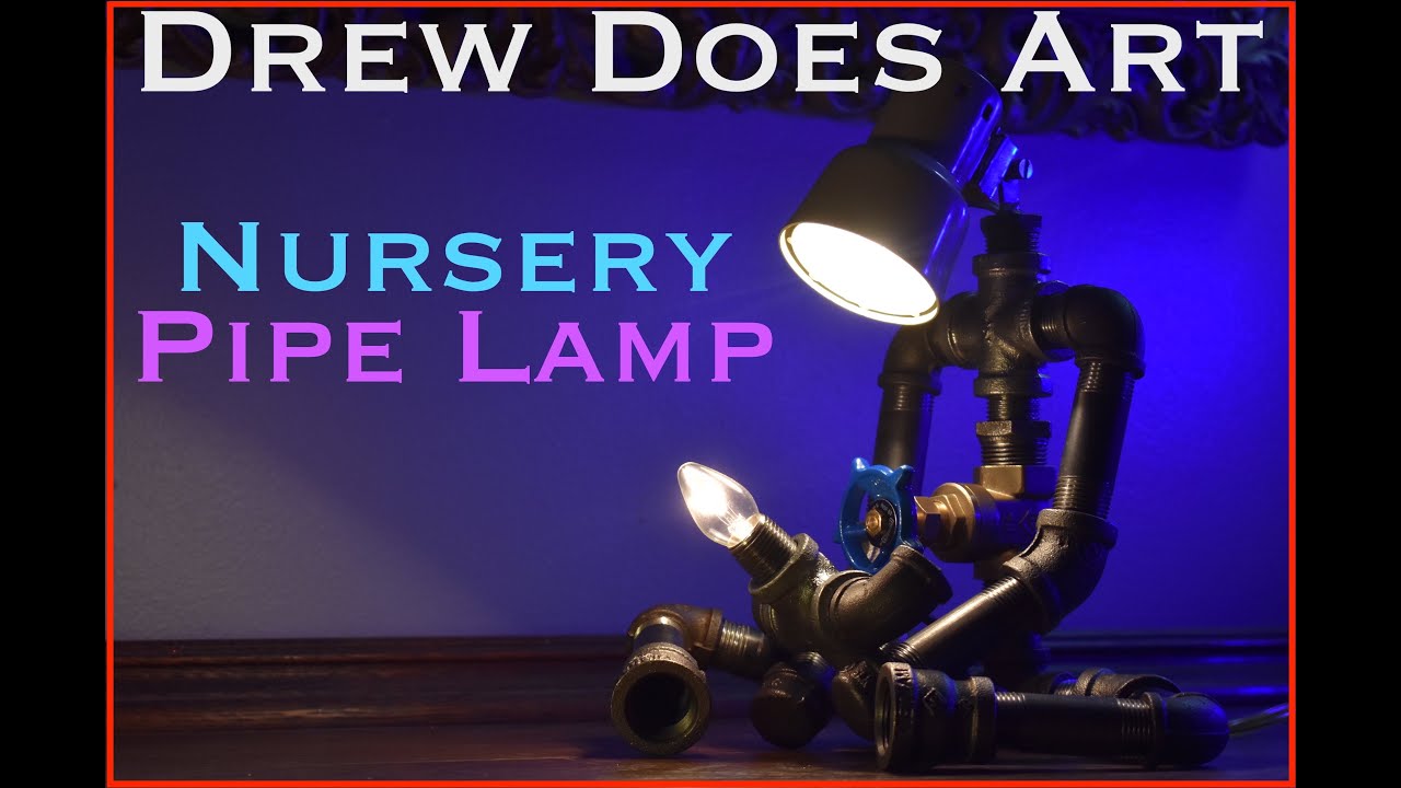 DIY Industrial Pipe Lamp For Nursery Mother and Baby Robot (Steampunk) Stop Motion