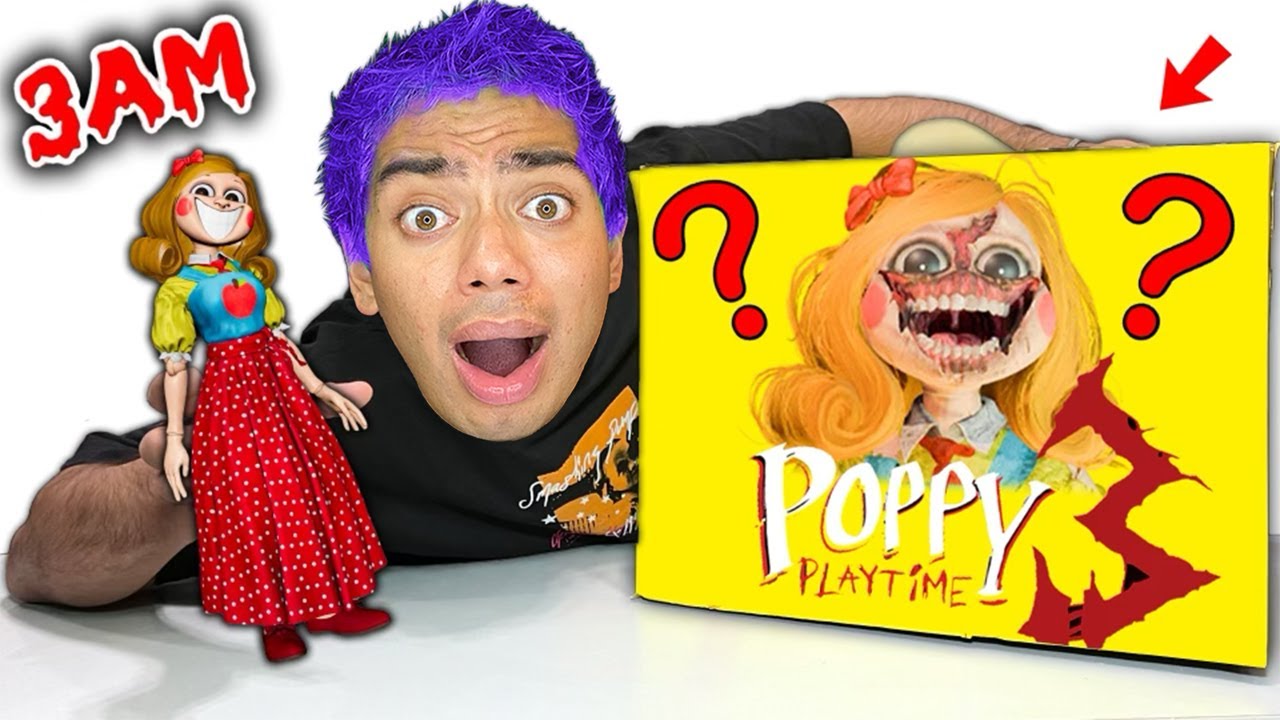 DO NOT UNBOX MYSTERY MISS DELIGHT BOX AT 3AM!! *CURSED POPPY PLAYTIME CHAPTER 3 TOYS*