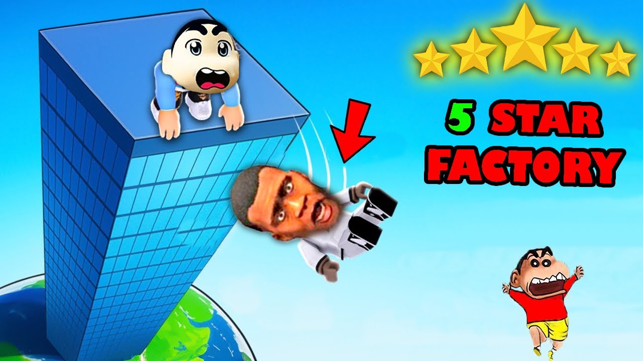 SHINCHAN BUILDING A SUPER MEGA LUXURIOUS 5 STAR FACTORY IN ROBLOX franklin roblox in hindi