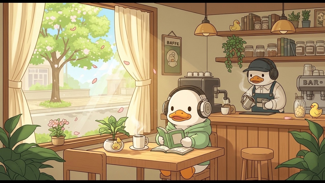 Cozy Quack 🦆 Spring Cafe Lofi — Beats to Study, Relax & Sleep