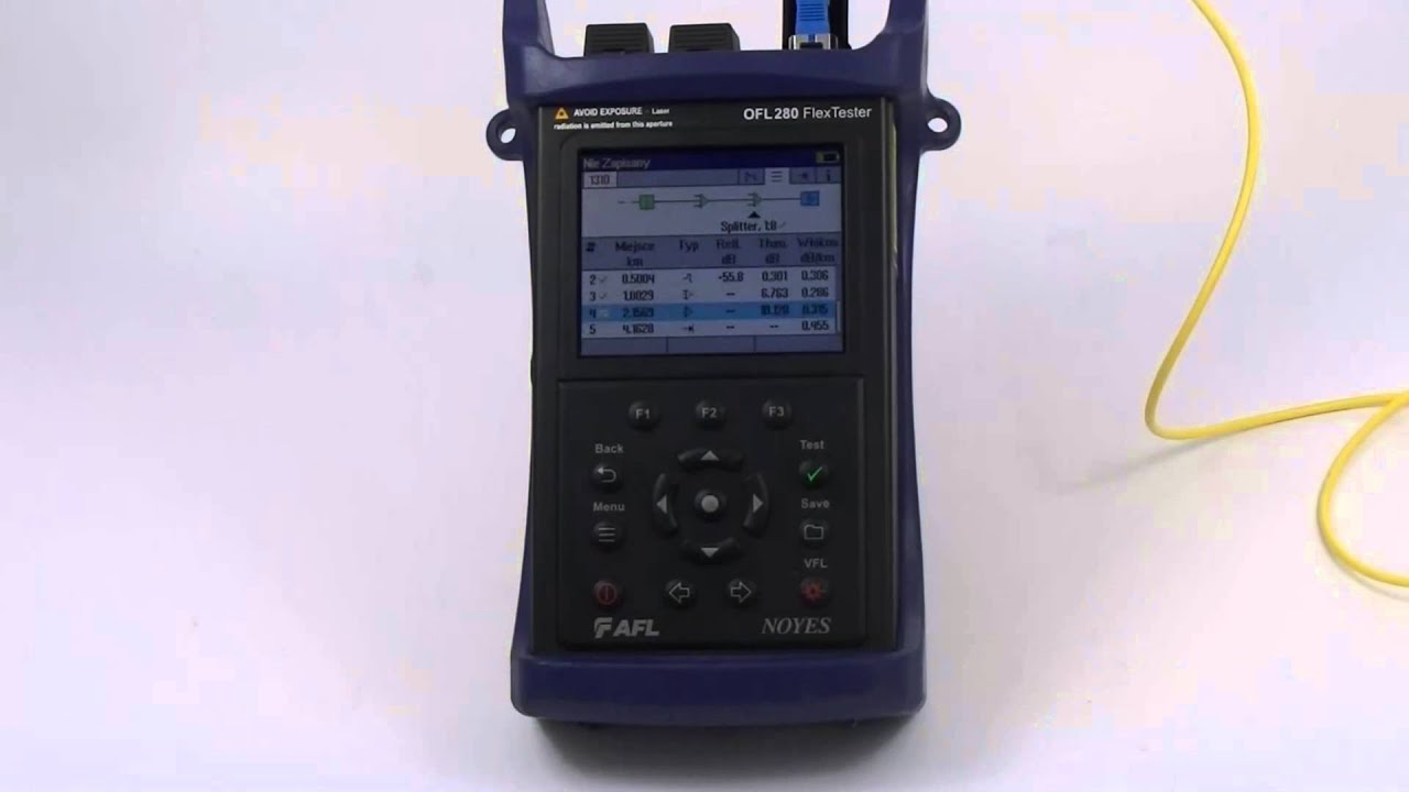 Reflektometr OFL280-103 - prezentacja