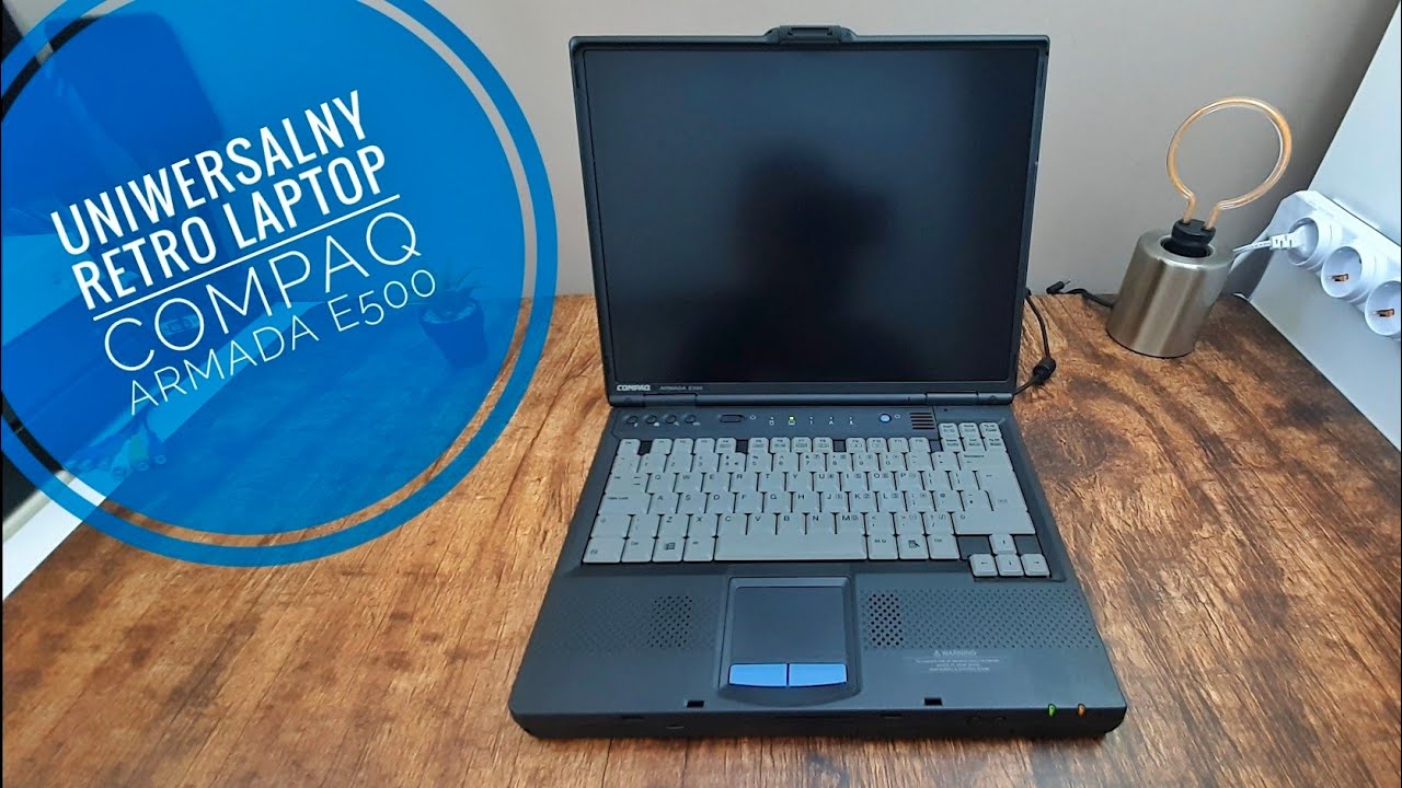 Uniwersalny retro laptop - Compaq Armada E500 (początek jest bez dźwięku, nie trzeba podgłaśniać)