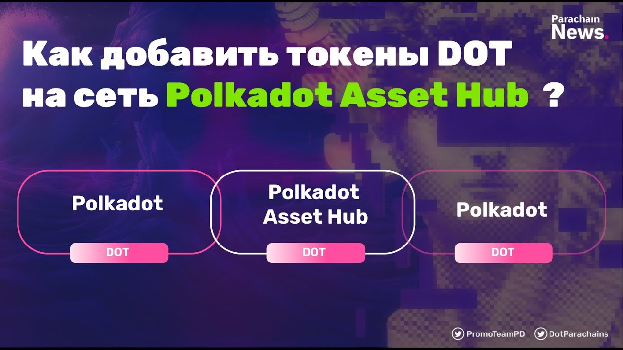 Как добавить токены DOT на сеть Polkadot Asset Hub  ?