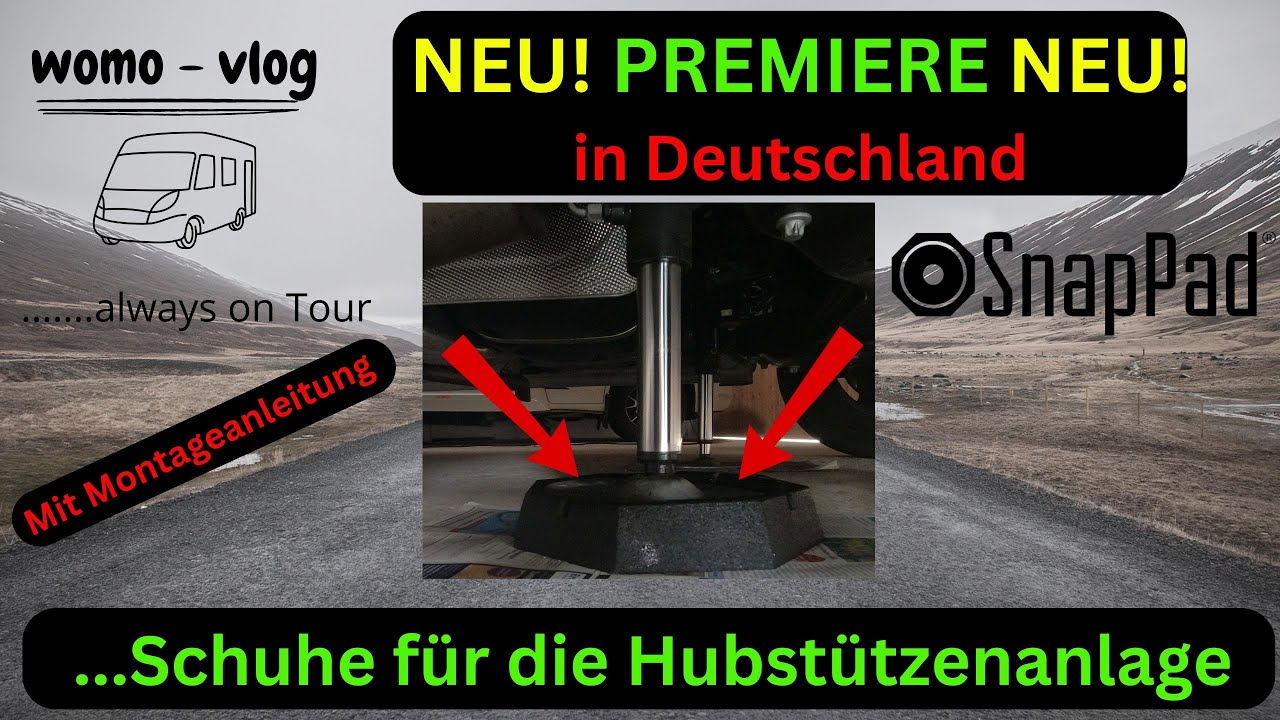 SnapPads für die Hubstützenanlage, neu in Deutschland, SnapPad für die Hubstützenanlage am Wohnmobil