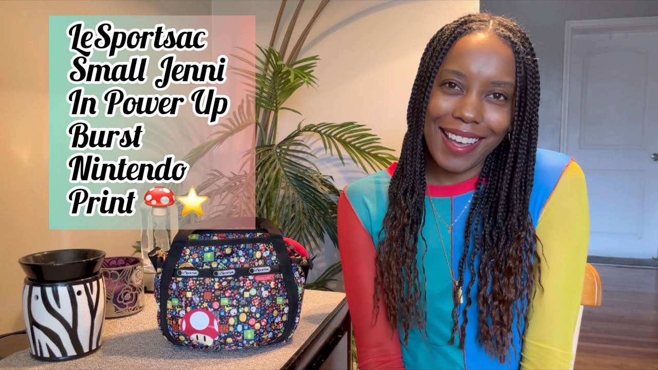 LeSportsac Small Jenni in the Nintendo Power Up Burst Pattern🍄⭐️