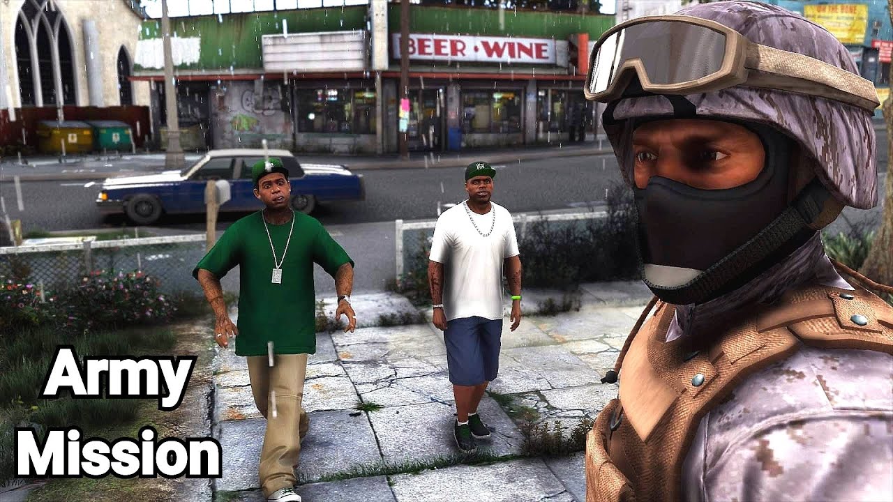 Миссия GTA 5 (Remastered) - Засада банды на Армии Франклина