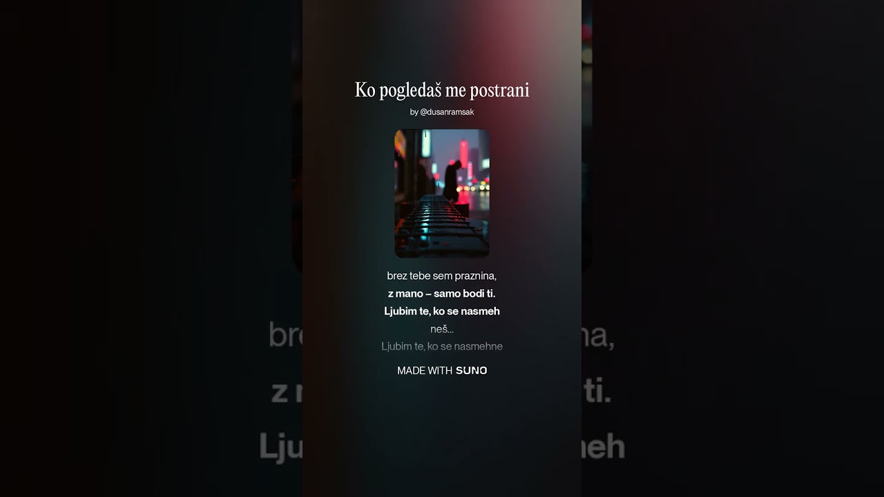 Ko pogledaš me postrani
