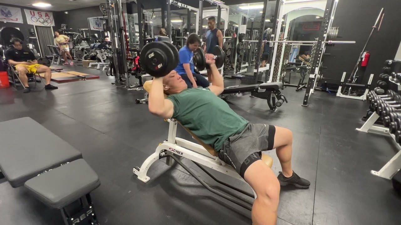 Dumbbell Incline Twist Press