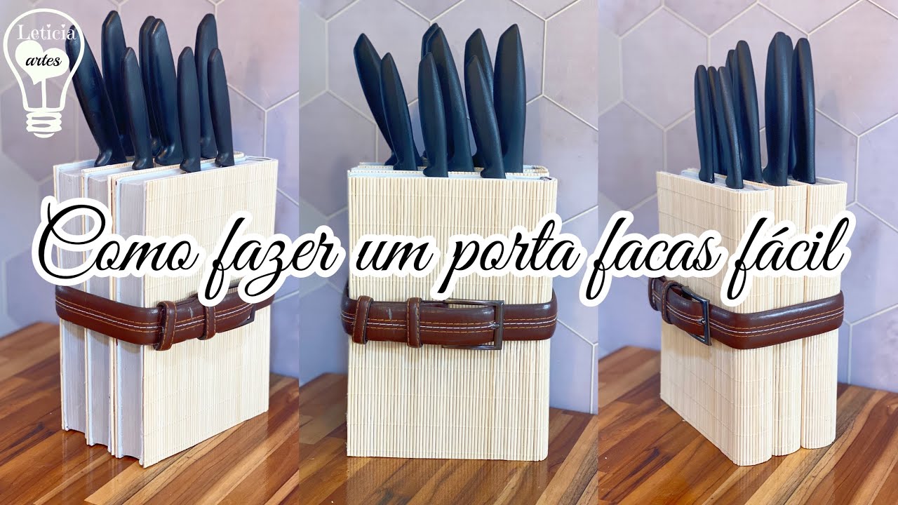 #FACAVOCEMESMO | COMO FAZER UM PORTA FACAS FÁCIL