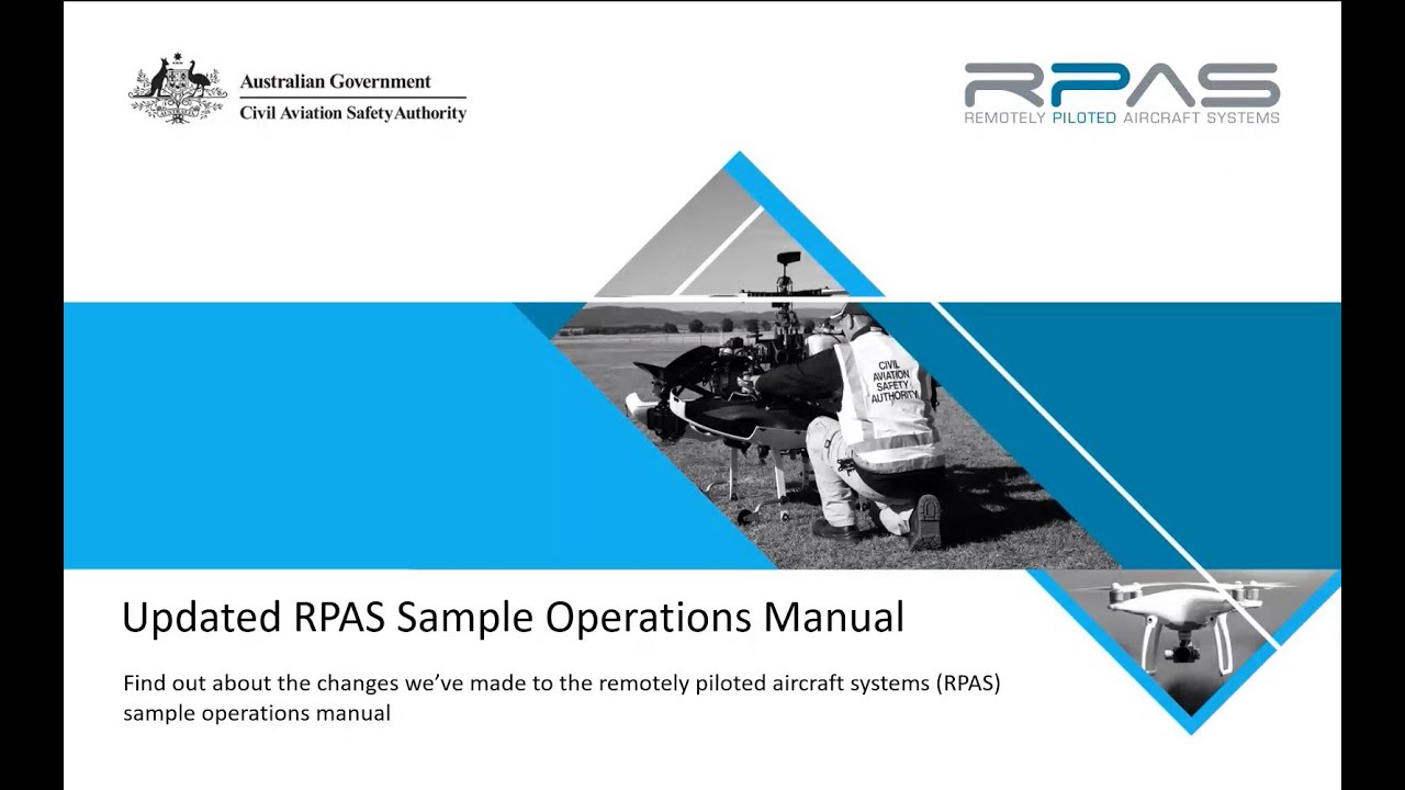 Updated RPAS sample operations manual webinar - 6 July 2023