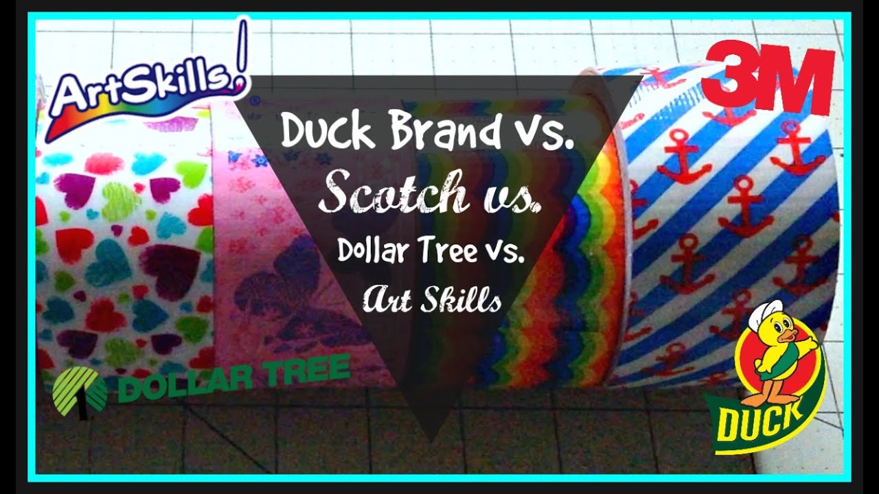 Duct Tape Review Duck Brand vs. Scotch vs. Tool Bench Hardware vs. Art Skills