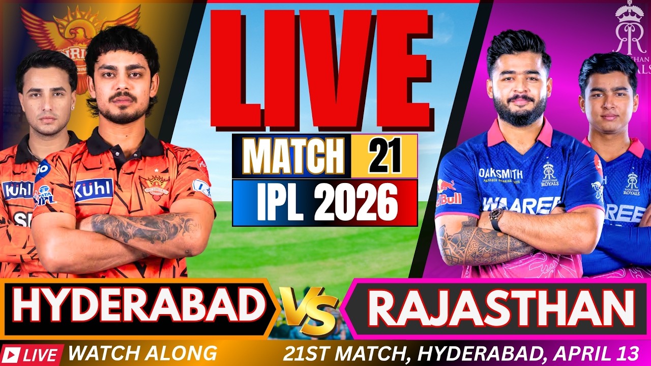 🔴IPL LIVE: SRH vs RR Live match Score | IPL 2026 Match Today | HYDERABAD vs RAJASTHAN Live match