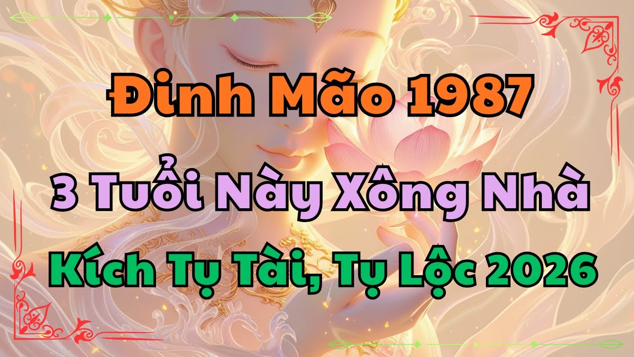 Đinh Mão 1987 Chọn Ai Xông Đất Tết 2026? Mời Đúng Tuổi Này Để Hóa Giải Xung Khắc, Tiền Vào Như Nước