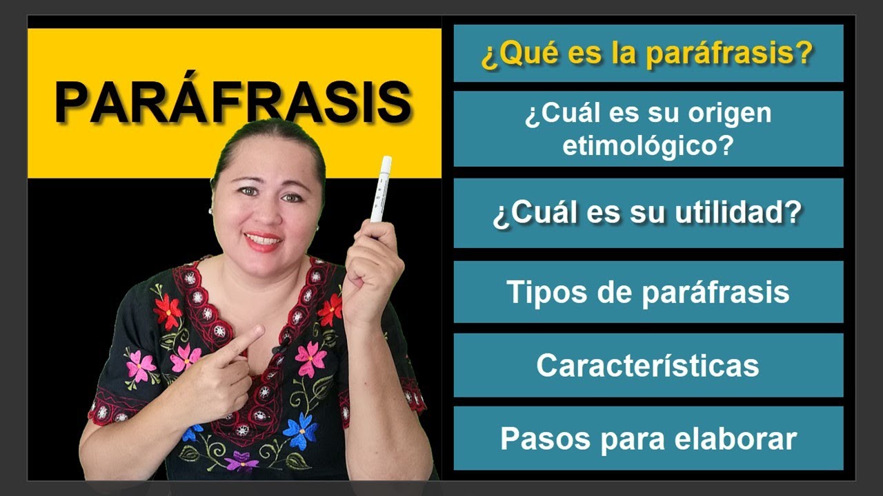 ¿cómo HACER UNA PARÁFRASIS? ✍️Tema completo