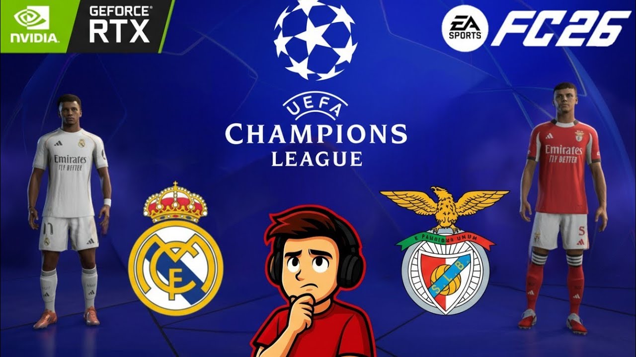 FC 26 - Real Madrid Vs Benfica - Full Match | Hindi Gameplay