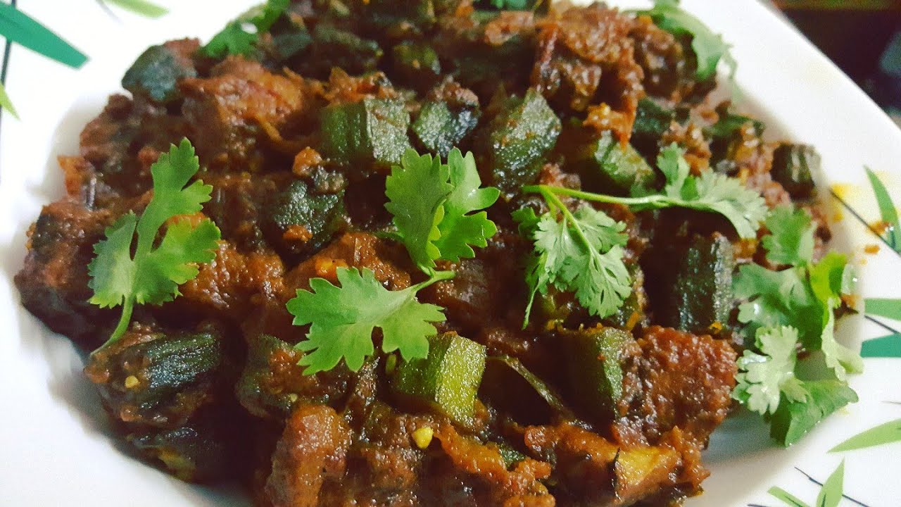 Bhindi Gosht (Dry) /Bakra Eid Special / Mutton With Lady's finger