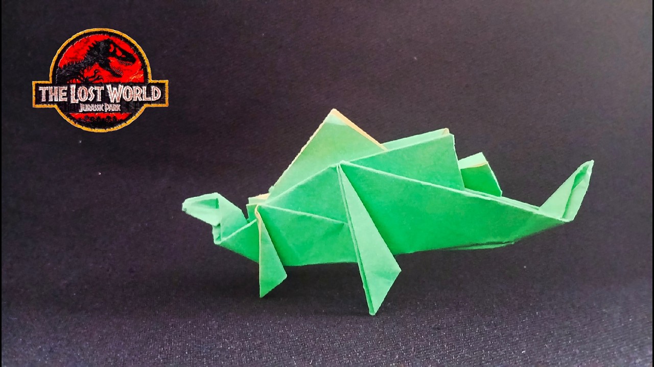 COMO HACER ESTEGOSAURIO DE PAPEL