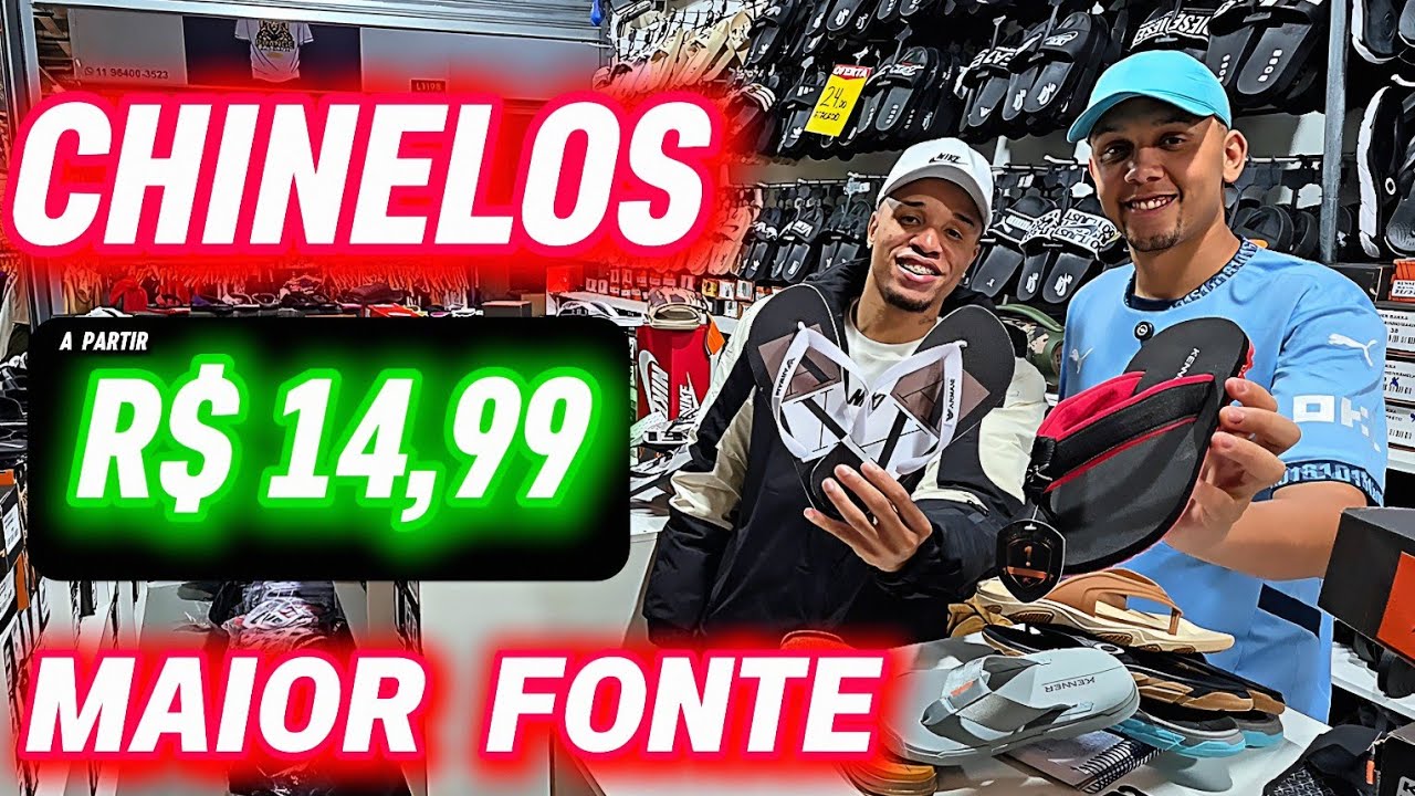 O REI DO CHINELO NO BRÁS! ATACADO DIRETO DA FONTE COM OS MELHORES PREÇOS! 🔥