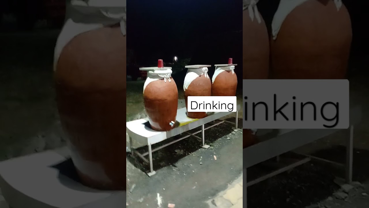 drinking pure water village of public help#village #drinks #water #matka #indianstreet